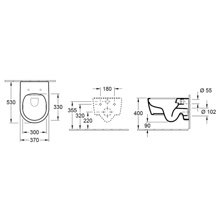 Villeroy and Boch Avento Wall Hung WC & Seat Sanctuary Bathrooms