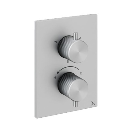 Crosswater 3ONE6 316 Stainless Steel Crossbox Three Outlet Shower Valve