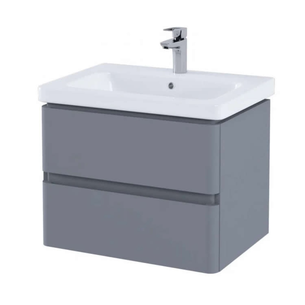 Photo Of RAK Resort Matt Grey 650mm Wall Mounted Vanity Unit