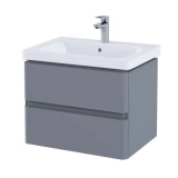 Photo Of RAK Resort Matt Grey 650mm Wall Mounted Vanity Unit
