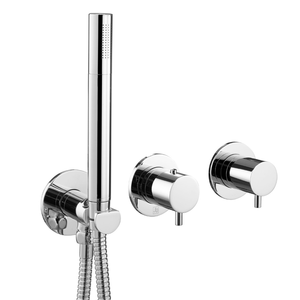 JTP Florence Chrome 2 Handle 2 Way Thermostatic Shower Valve