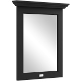 Product cut out photo image of Bayswater 600mm Matt Black Flat Mirror BAYF422