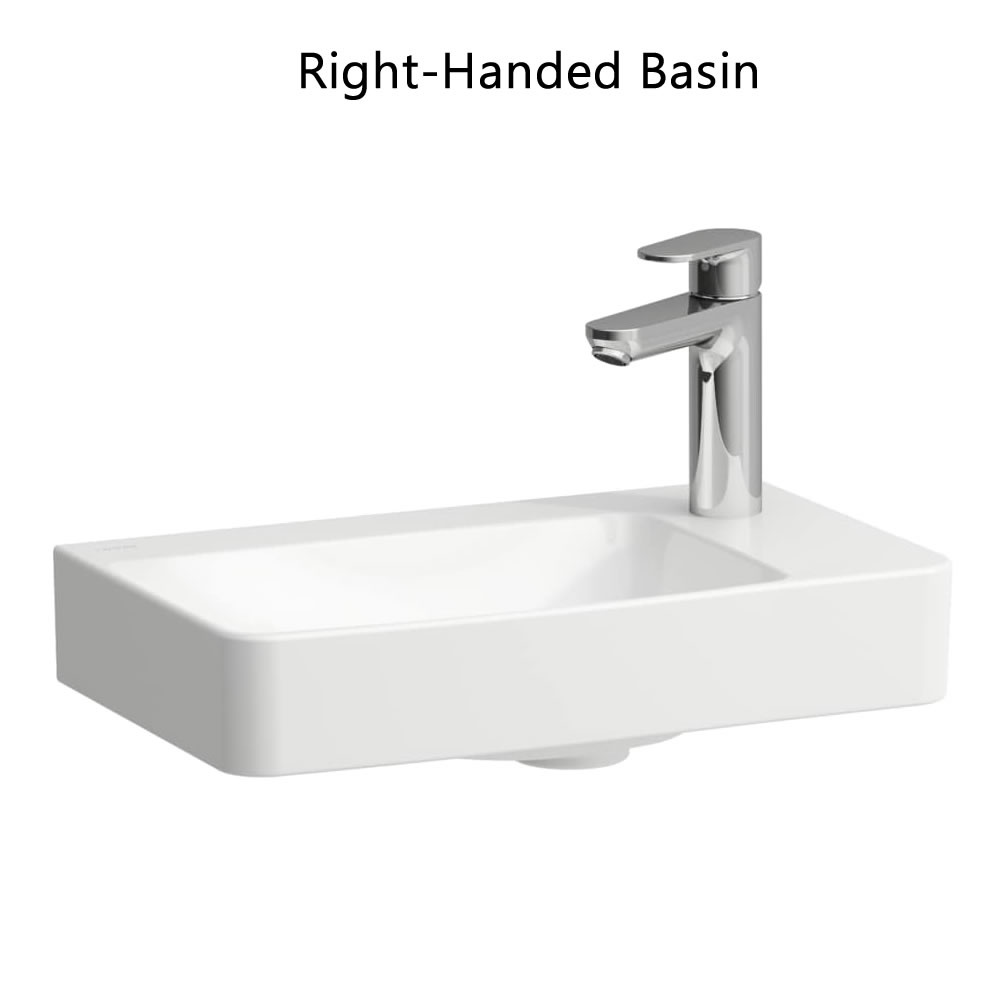 Cutout image of Laufen Pro X 480mm Wall-Hung Cloakroom Basin Right