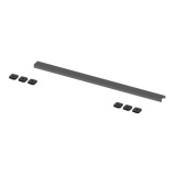 Cut out product image of the Abacus Elements Matt Anthracite 700mm Infinity Waste Cover Plate