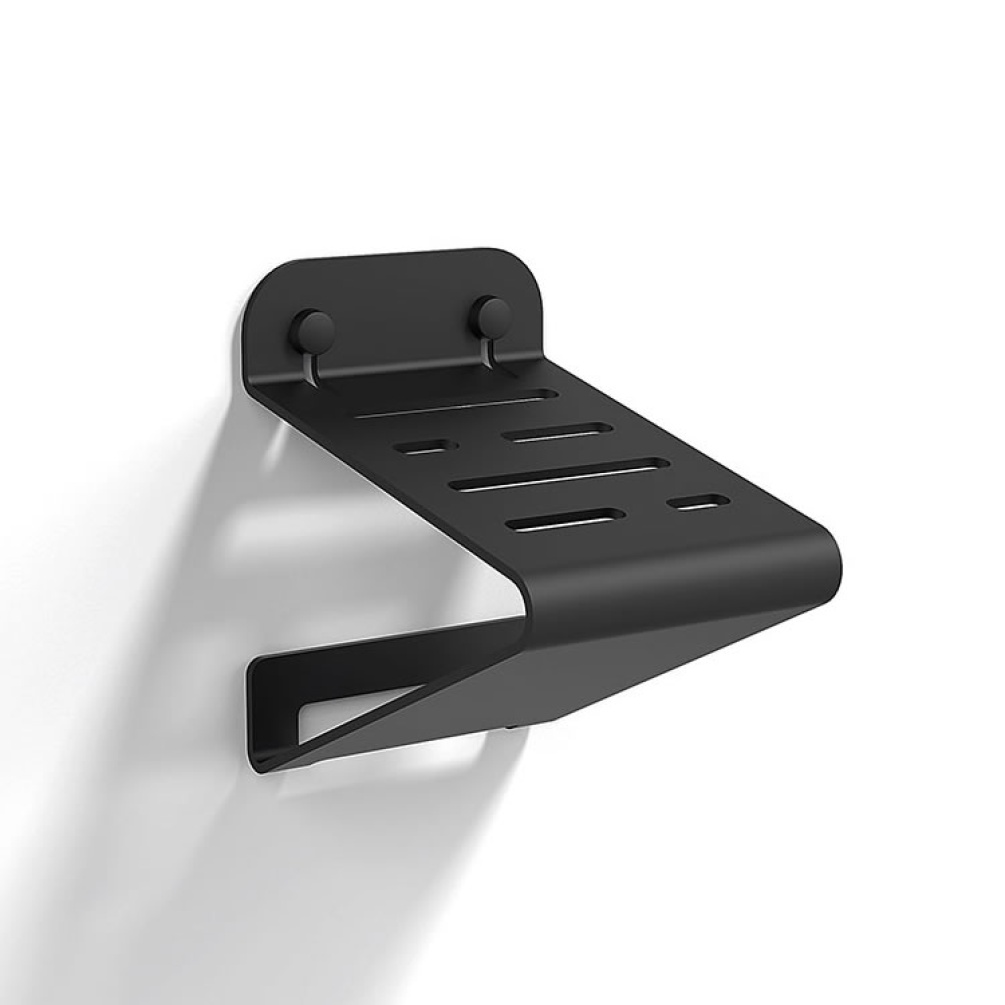 Cutout image of Origins Living Sonia Quick Shower Foot Rest Black.