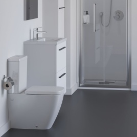 Lifestyle image of Ideal Standard i.life S Compact Close-Coupled Back-To-Wall Toilet
