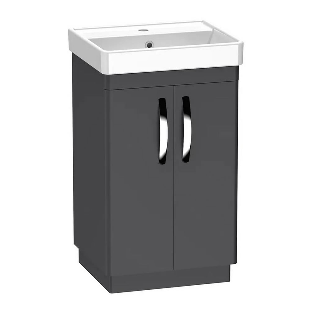 Tavistock Compass 500mm Matt Storm Grey Freestanding Unit & Basin