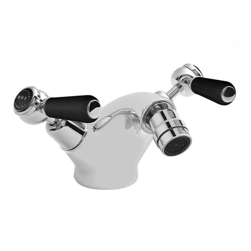 Photo of Bayswater Lever Black & Chrome Mono Bidet Mixer