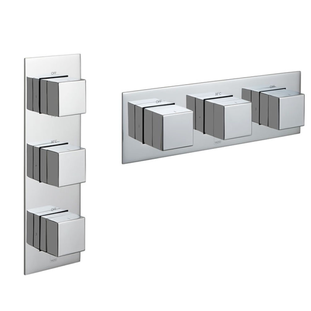 Vado Notion Triple Outlet Thermostatic Shower Valve