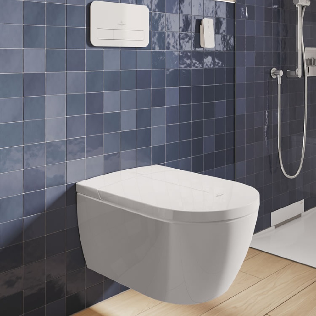 Lifestyle image of Villeroy & Boch ViClean-I 100 Wall-Hung Shower Toilet
