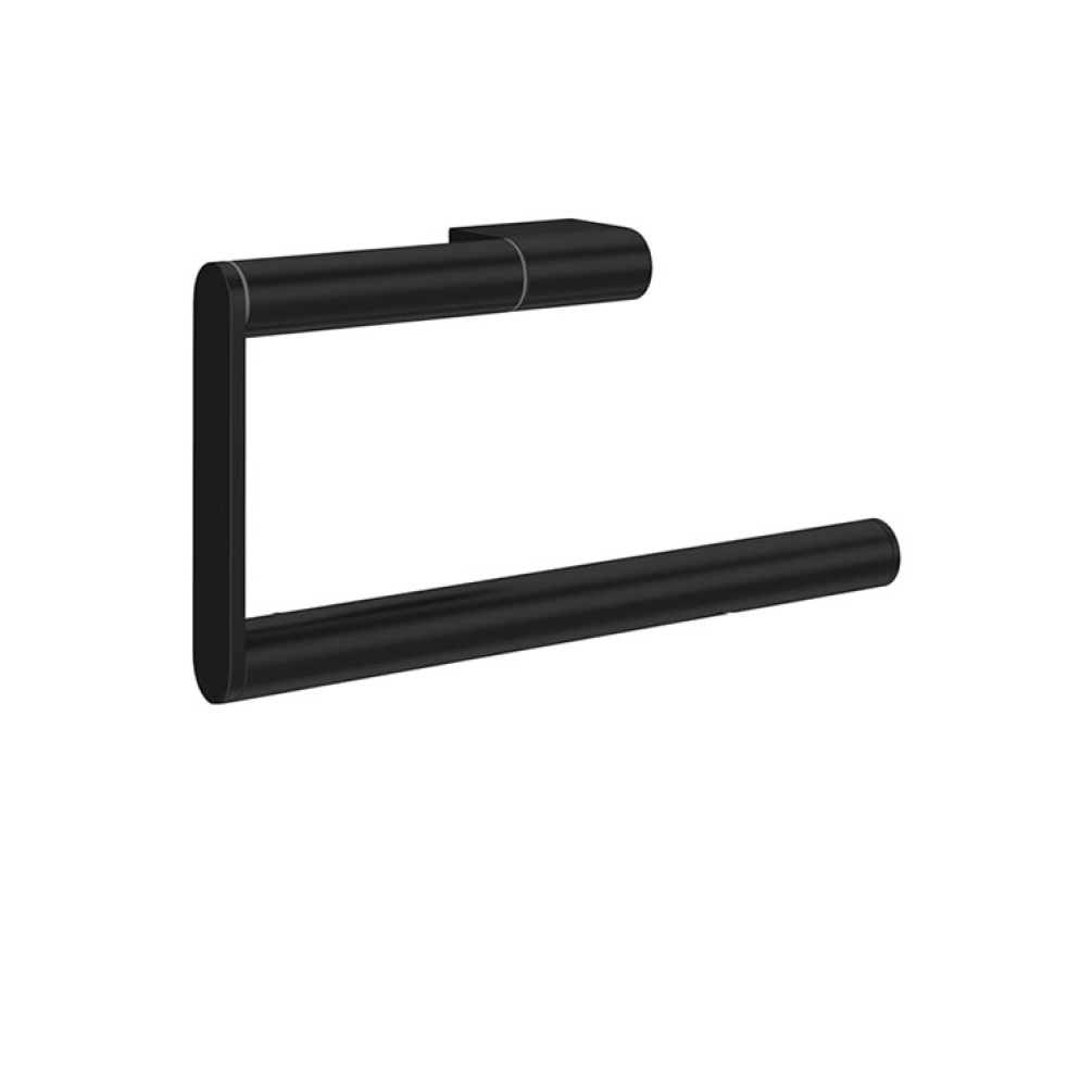 Product Cut out image of the Crosswater MPRO Matt Black Towel Ring