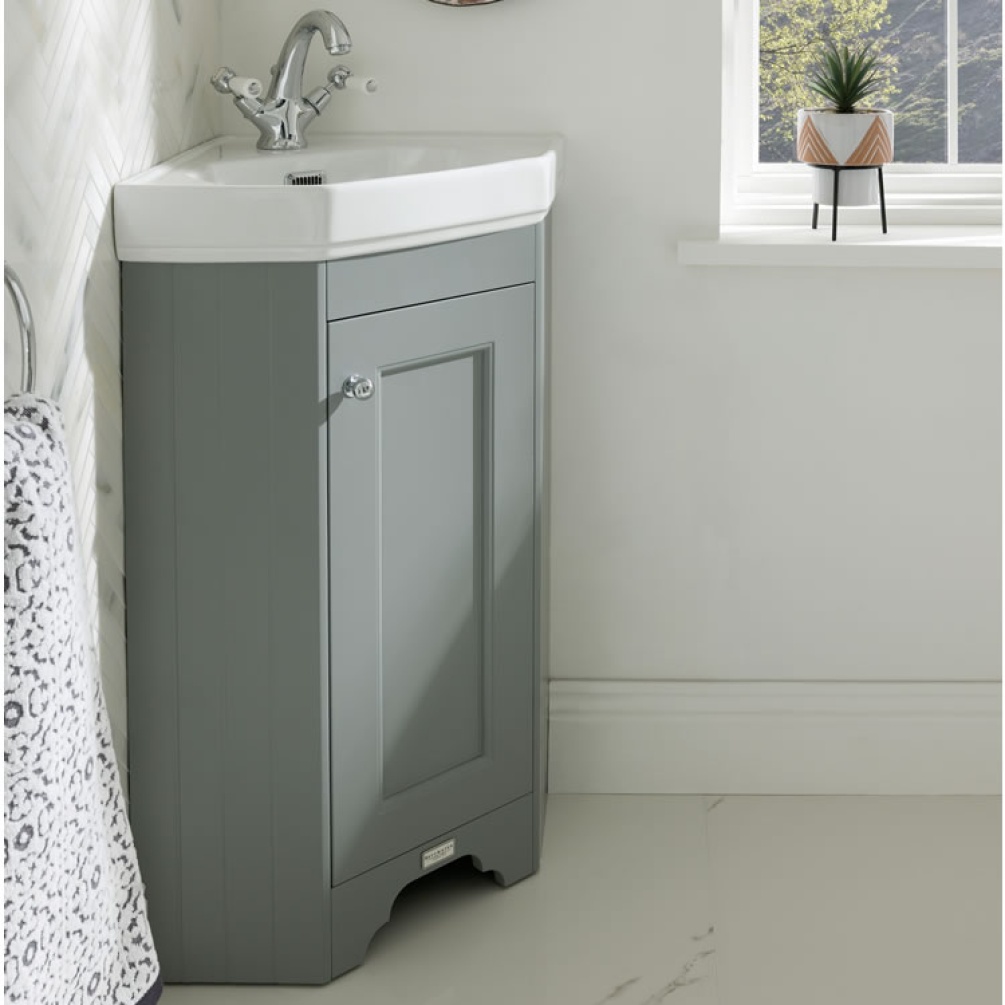 Photo of Bayswater Fitzroy Corner Cabinet in Plummett Grey