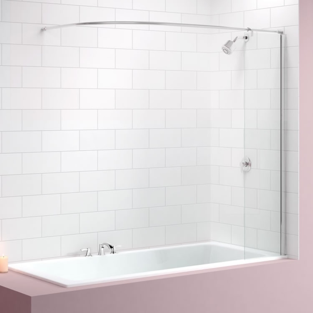 Merlyn MB5 Curtain Rail Bath Screen