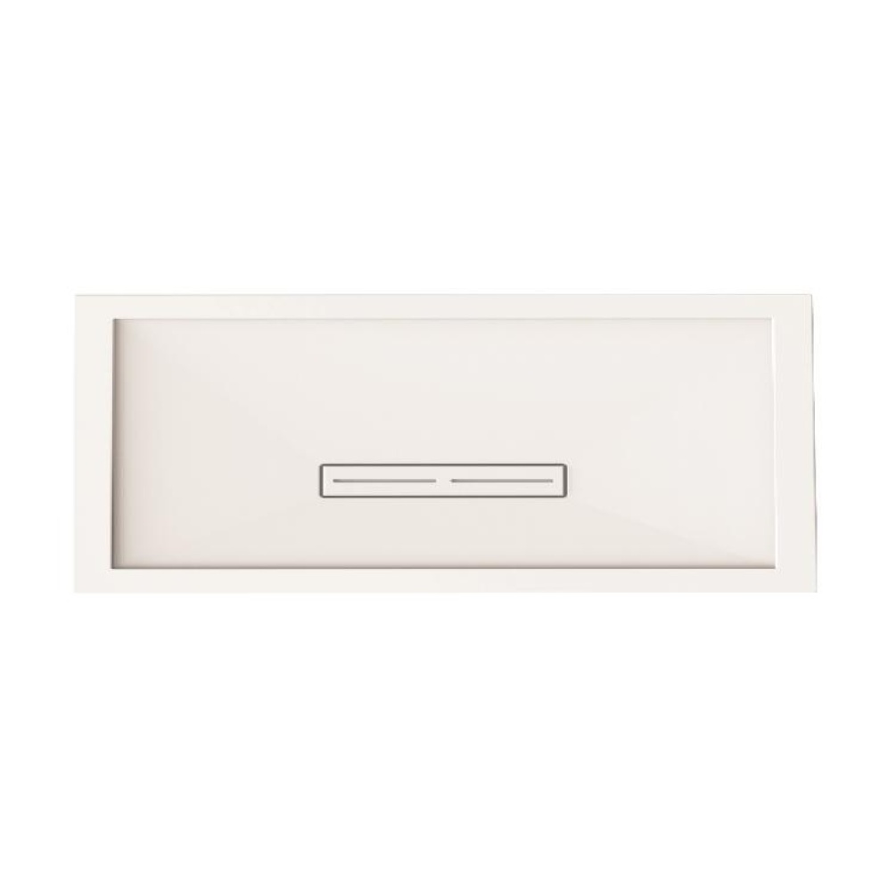 Product cut out image of Kudos connect2 1700mm x 700mm rectangular shower tray with linear waste cover and high flow waste C2T17070