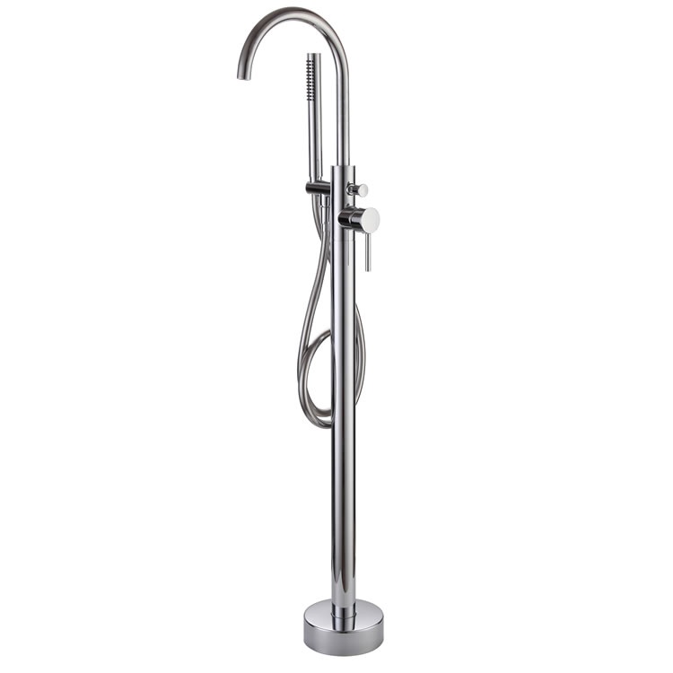 Apex Chrome Freestanding Bath Shower Mixer | Sanctuary Bathrooms