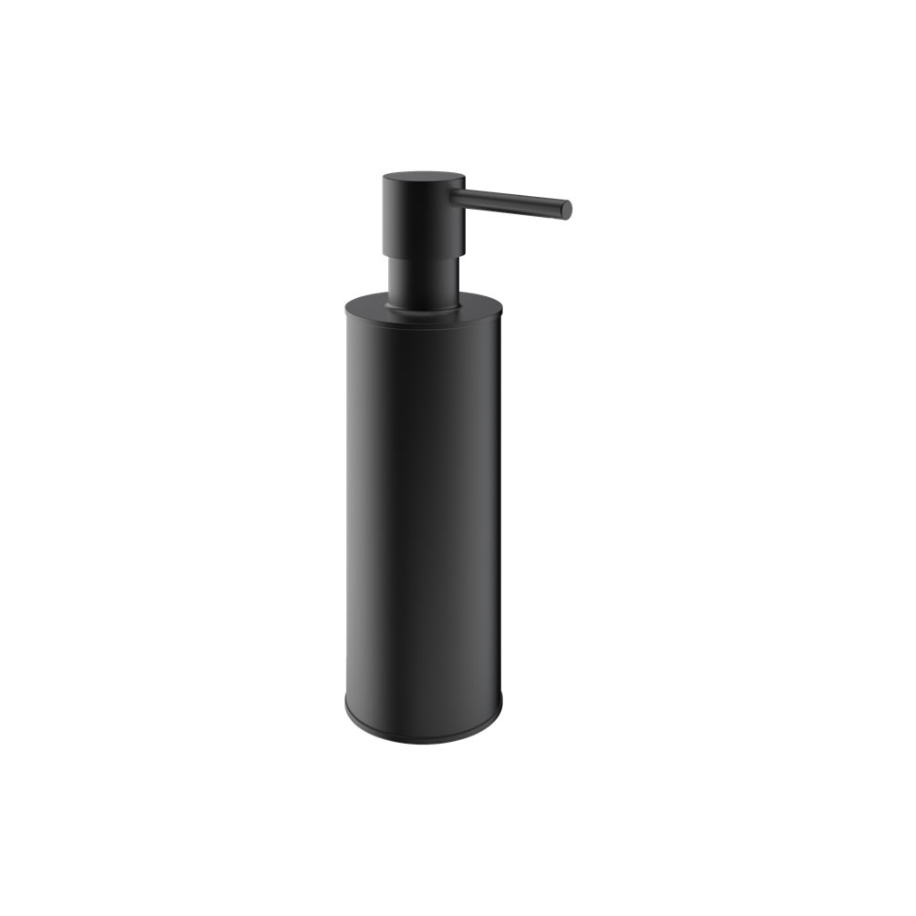 Cutout image of Crosswater MPRO Matt Black Freestanding Soap Dispenser