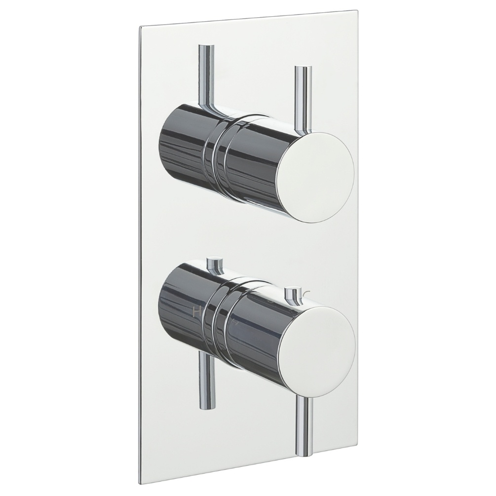 JTP Florence Chrome 2 Handle 3 Way Shower valve