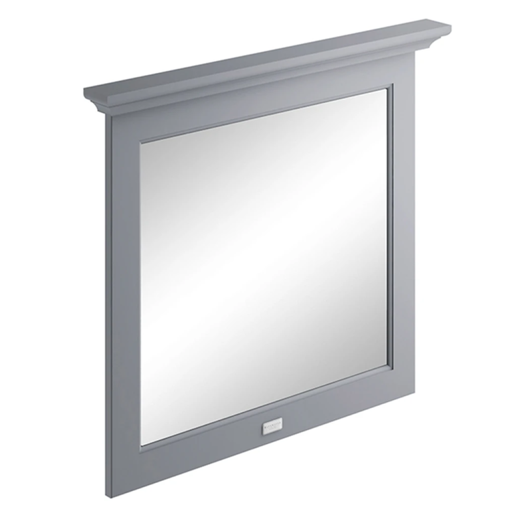 Bayswater Plummett Grey 800mm Flat Bathroom Mirror