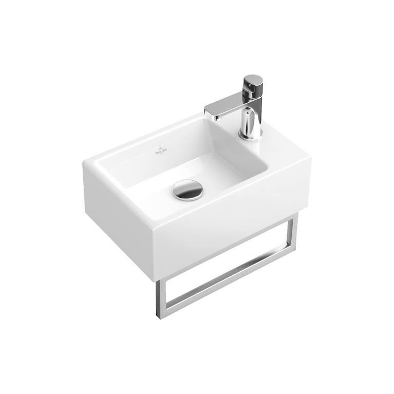 Astoria Deco Small Basin Stand With Towel Rail - Imperial