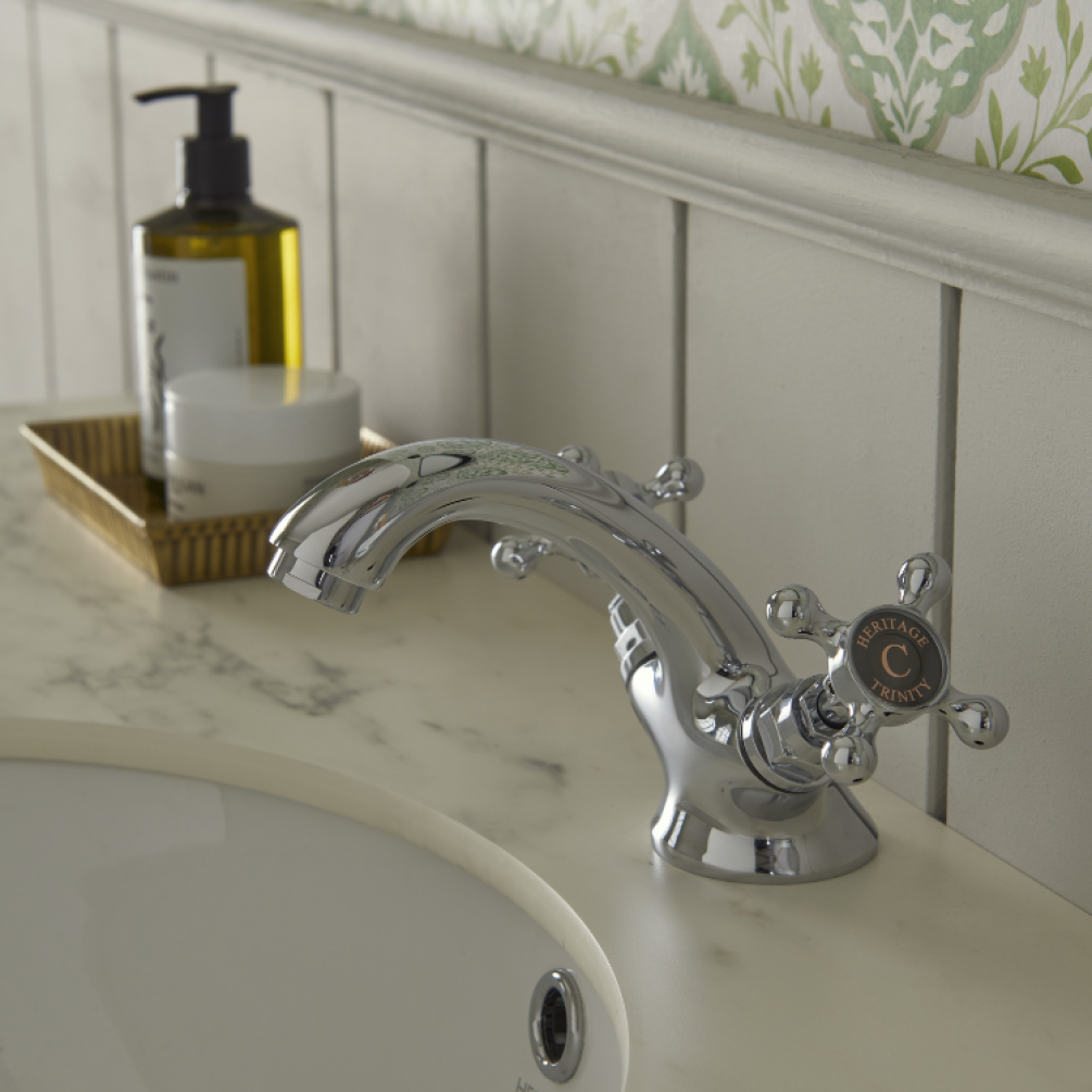 Heritage Trinity Mono Basin Mixer - Lifestyle