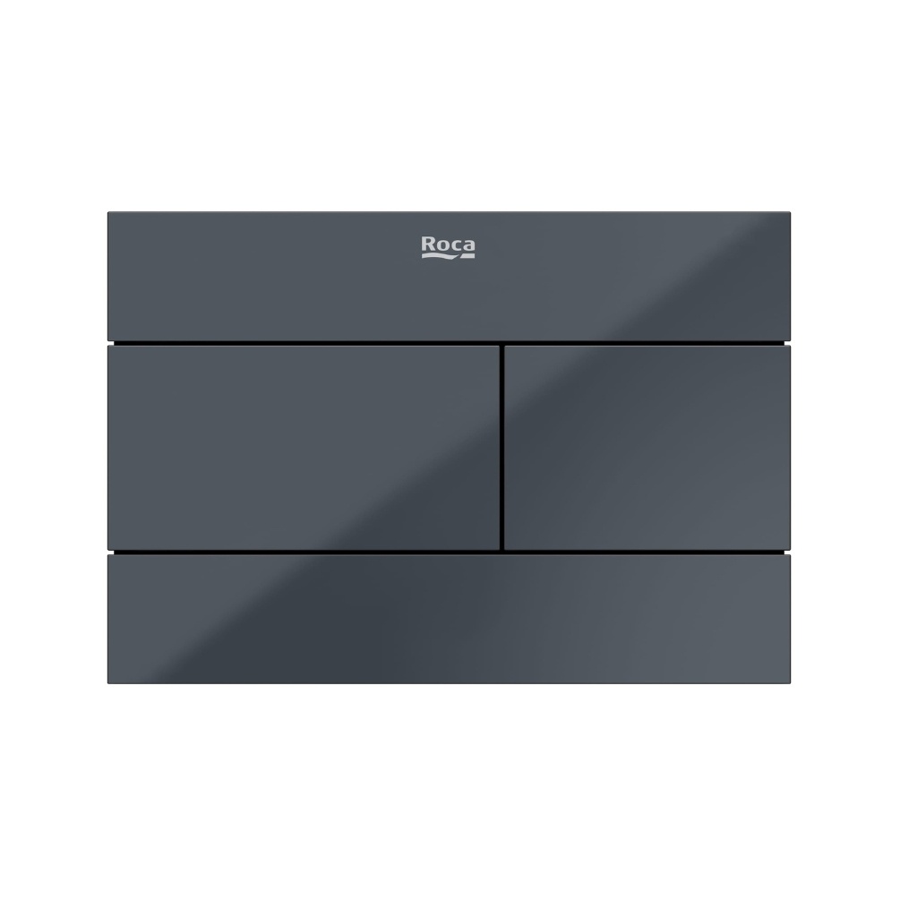 Cut out image of the Roca Duplo S PS2 Glass Anthracite Dual Flush Plate