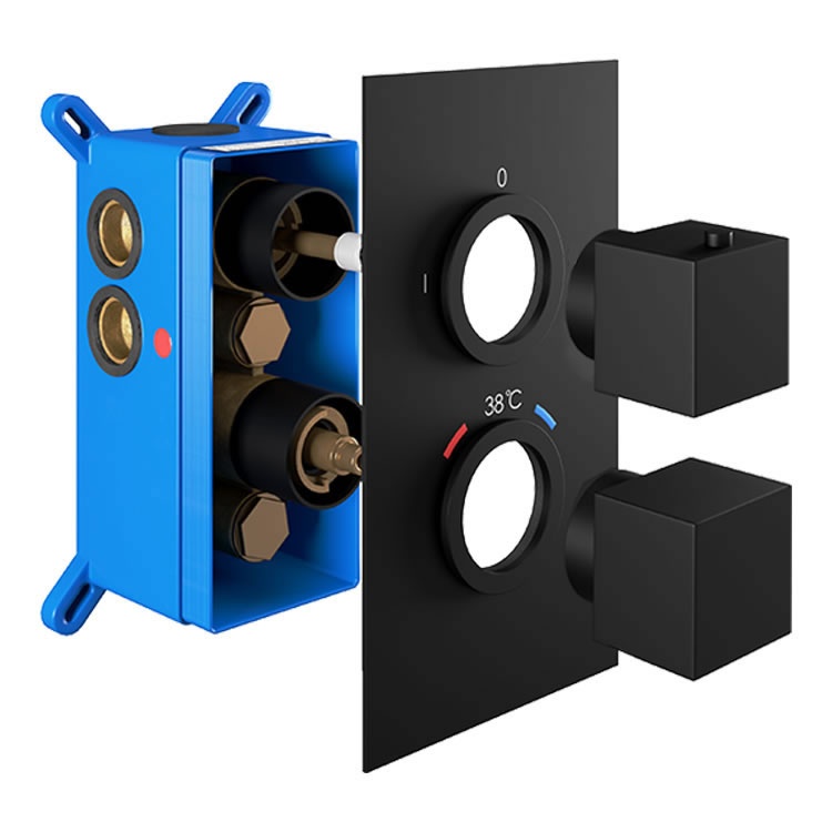 Abacus Emotion Single Outlet Square Shower Valve Sanctuary Bathrooms