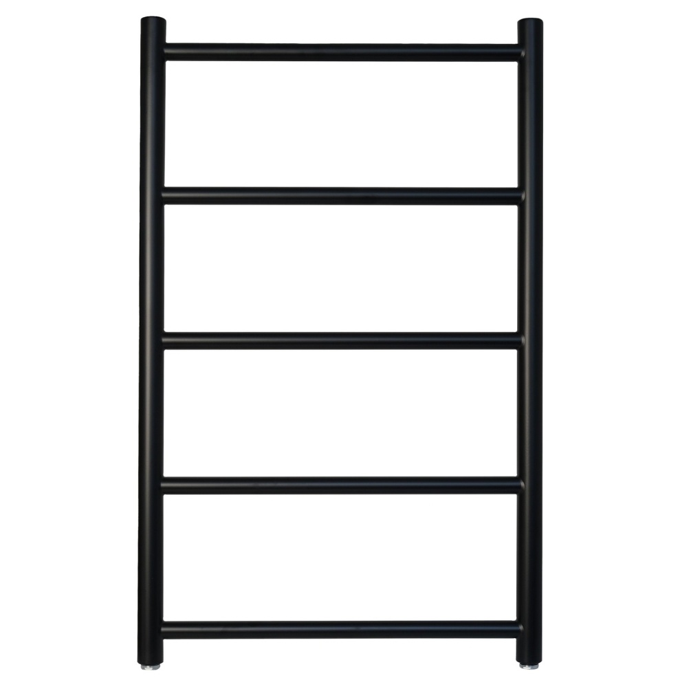 JTP Evo Matt Black 800mm x 500mm Towel Radiator Cut Out