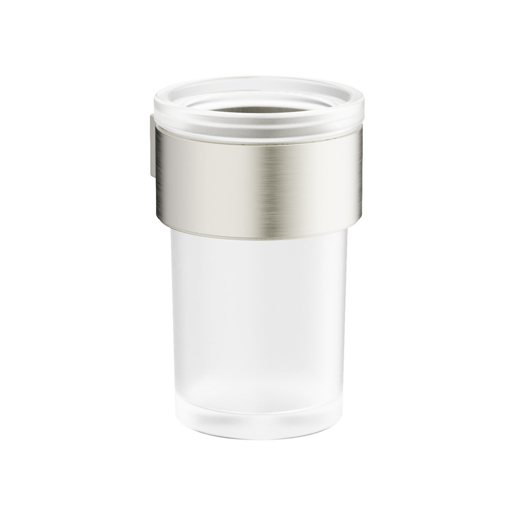 Cutout image of Crosswater Velo Brushed Stainless Steel Tumbler Holder