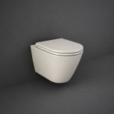 Lifestyle image of RAK Feeling Matt Greige Rimless Wall Hung WC & Seat