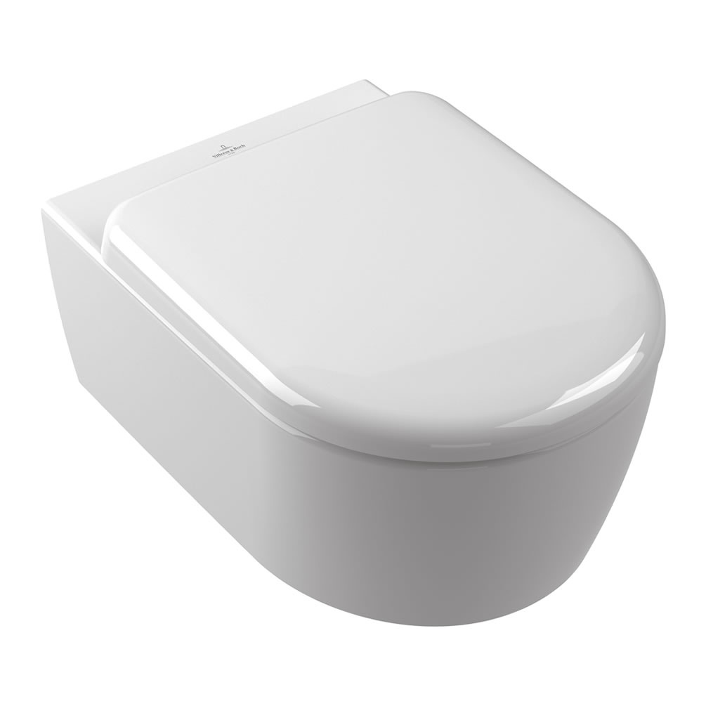 Cutout image of Villeroy & Boch Skyla Wall-Hung TwistFlush Round Toilet