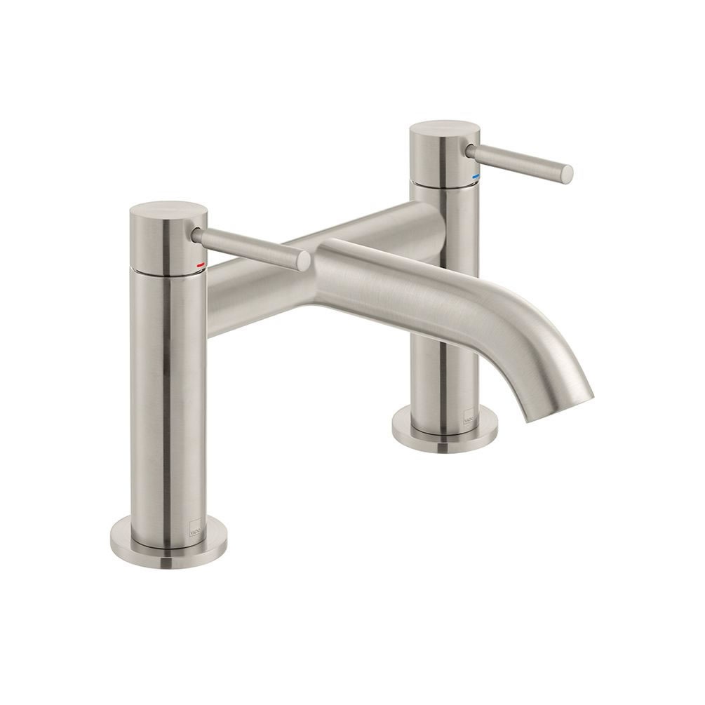 Cutout image of Vado Individual Origins Brushed Nickel Deck-Mounted Bath Mixer