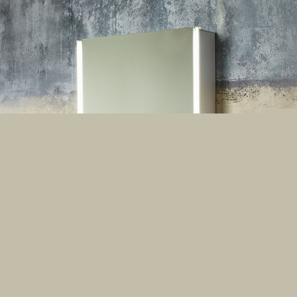 Photo of Tavistock Sleek Single Door Cabinet with LED Lighting - Lifestyle