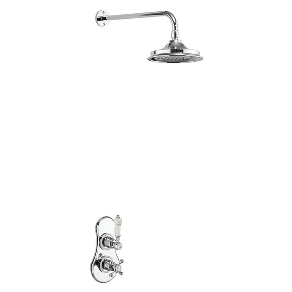 Product Cut out image of the Burlington Severn Concealed Thermostatic Shower with Medici Indices