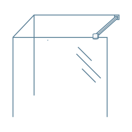 Iconography image of shower bracing bars