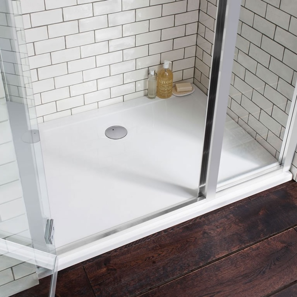 Cutout image of Crosswater 1400 x 800mm Anti-Slip Rectangular Shower Tray