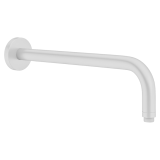 Product Cut out image of the Crosswater MPRO Matt White Wall Mounted Shower Arm