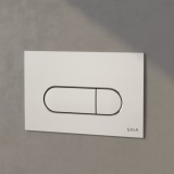 VitrA Loop Round Chrome Mechanical Dual Flush Plate Lifestyle 2