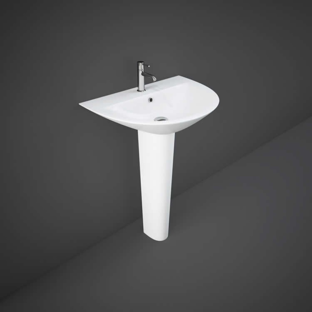 Rak Morning 500mm Single Tap Hole Basin & Pedestal - Image 1