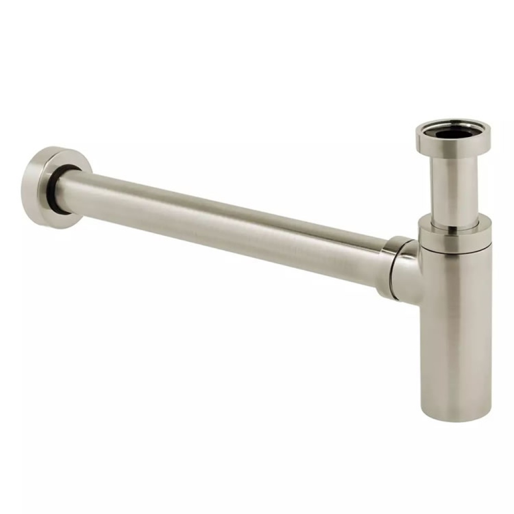 Cutout image of Vado Individual Brushed Nickel Contemporary Bottle Trap