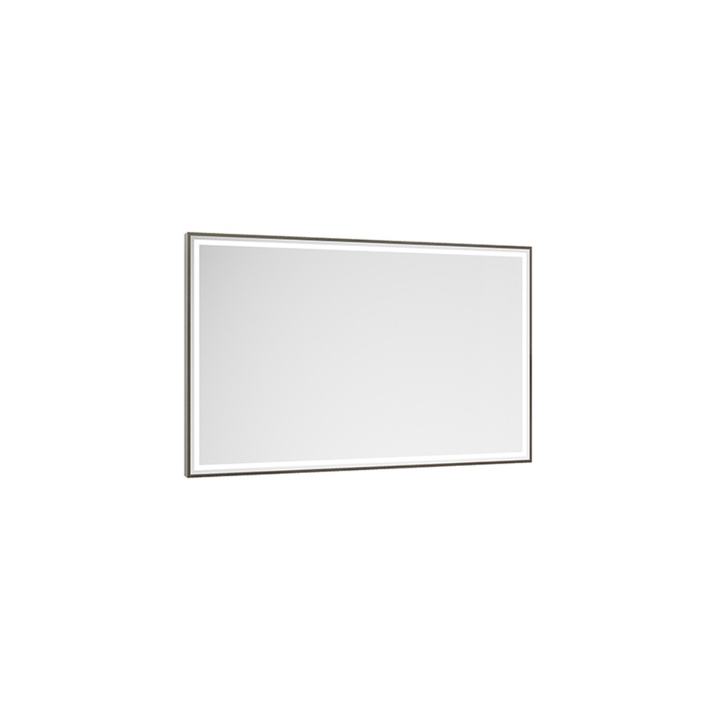 Product Cut out image of the Abacus Line Anthracite Framed 1200mm x 600mm LED Mirror