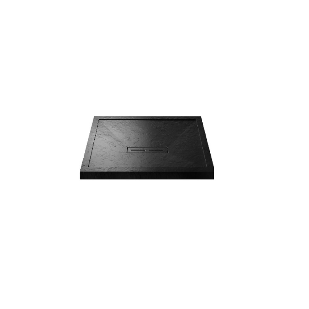 Product cut out image of Kudos Slate Finish 800mm x 800mm Square Shower Tray C2T80SLGR