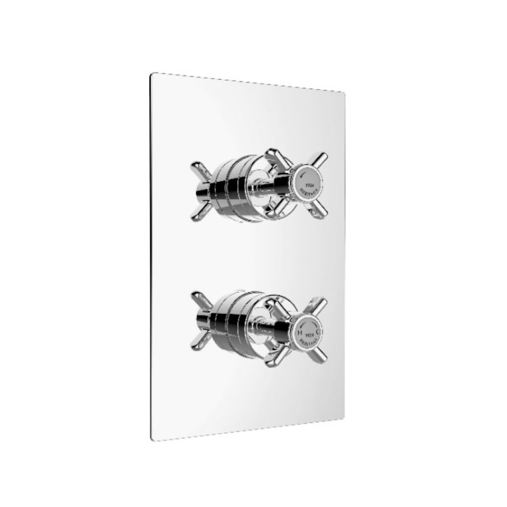 Heritage Dawlish Recessed Thermostatic Shower Valve Chrome Finish