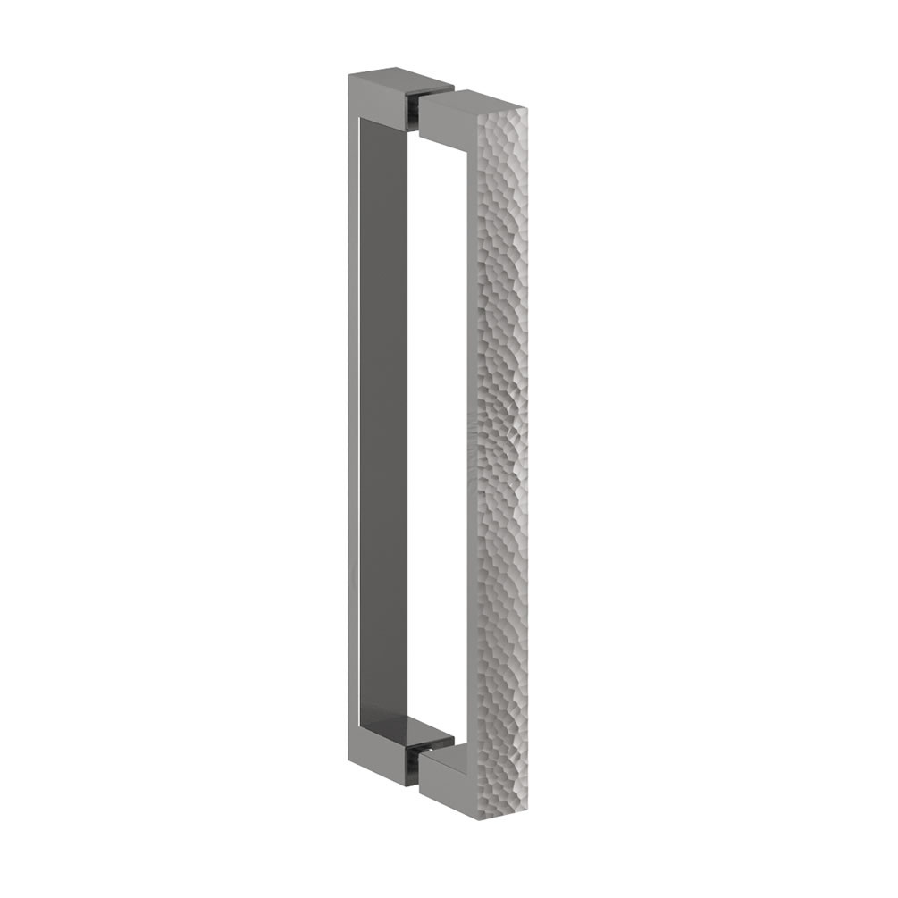 Cutout image of Crosswater Asura 8 Polished Stainless Steel Hammered Handle