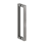 Cutout image of Crosswater Asura 8 Polished Stainless Steel Hammered Handle