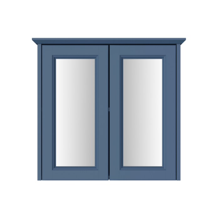 Heritage Caversham 540mm Maritime Blue Double Door Mirror