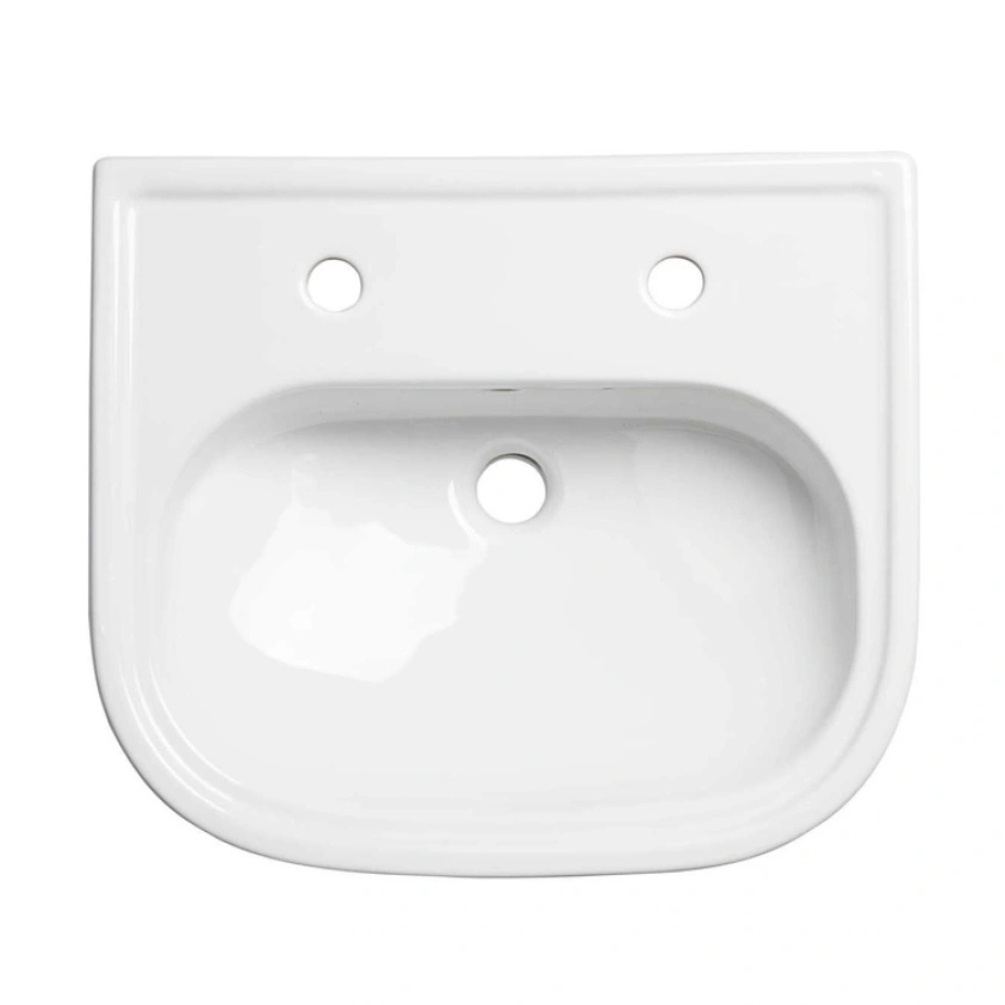 Product cut out image of the Tavistock Lansdown 490mm Semi Countertop Basin 2 TH
