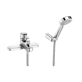 Cut out image of the Roca Targa Deck-mounted bath-shower mixer