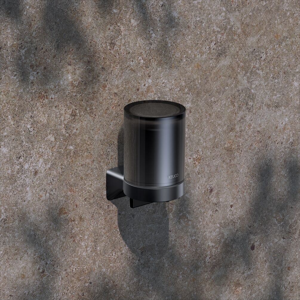 KEUCO Aveno Matt Black Soap Dispenser & Holder Lifestyle