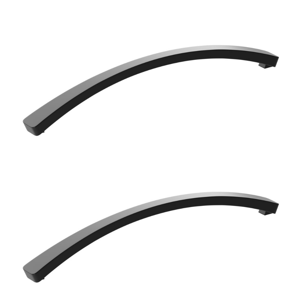 Apex Pair of Matt Black 170mm Bow Handles Cut Out 1