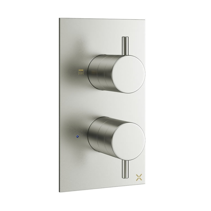 Crosswater Mike Pro Brushed Stainless Steel Thermostatic Shower Valve & Diverter